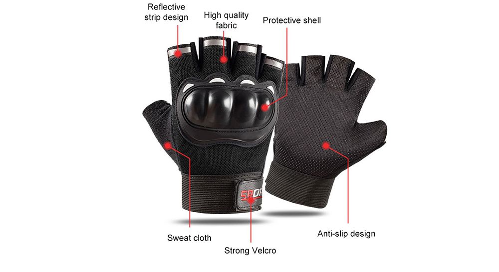 Outdoor motorfietsbescherming Halve handschoenen