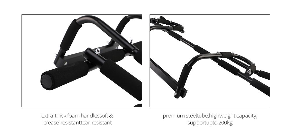 Verbeterde enkele pull-up/chin-up balk voor het deurframe Verbeterde enkele pull-up/chin-up balk voor het deurframe