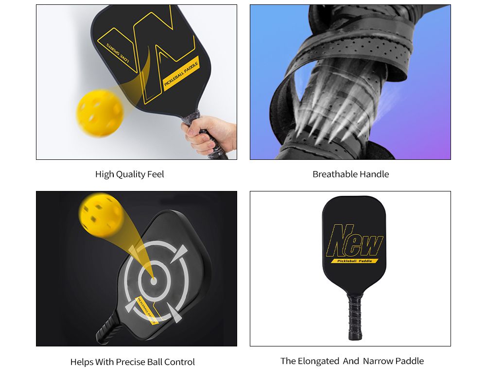 Offensief koolstofvezel PTFE enkel racket