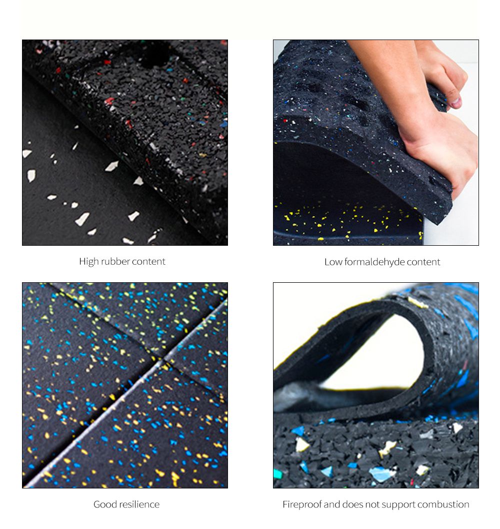 Rubberen vloermat gespijl