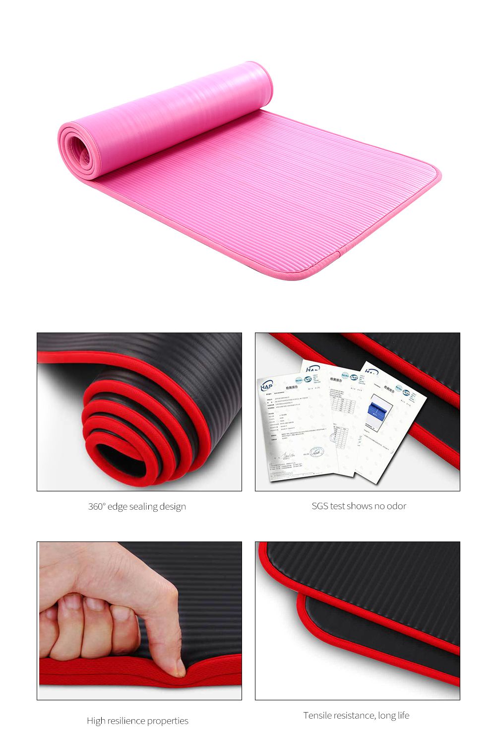 Verpakte NBR Yoga Mat Verpakte NBR Yoga Mat