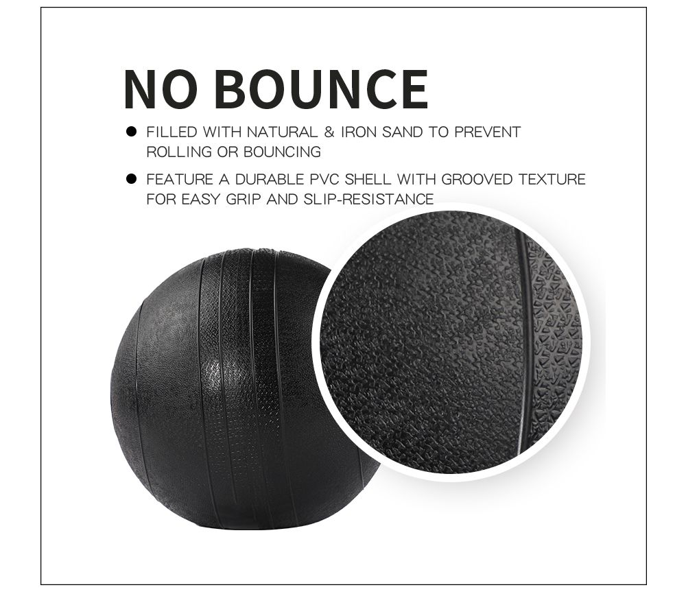 PVC Stone No Bounce Slam Ball Wall Medicine Ball PVC Stone No Bounce Slam Ball Wall Medicine Ball