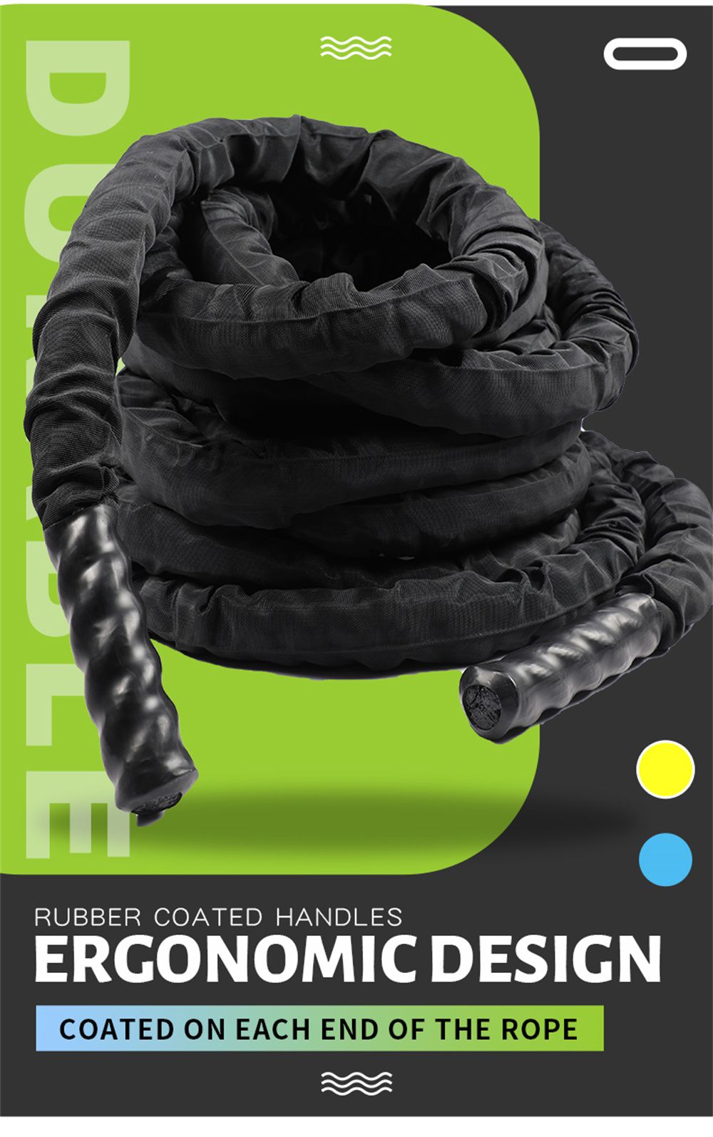 Battle touwen training met beschermende mouw