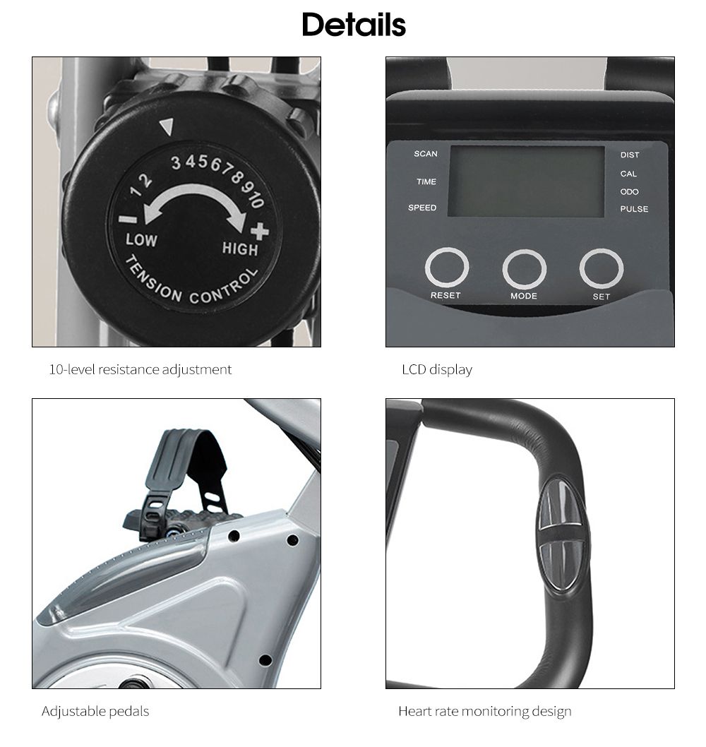 Opvouwbare draaiende fiets voor thuis