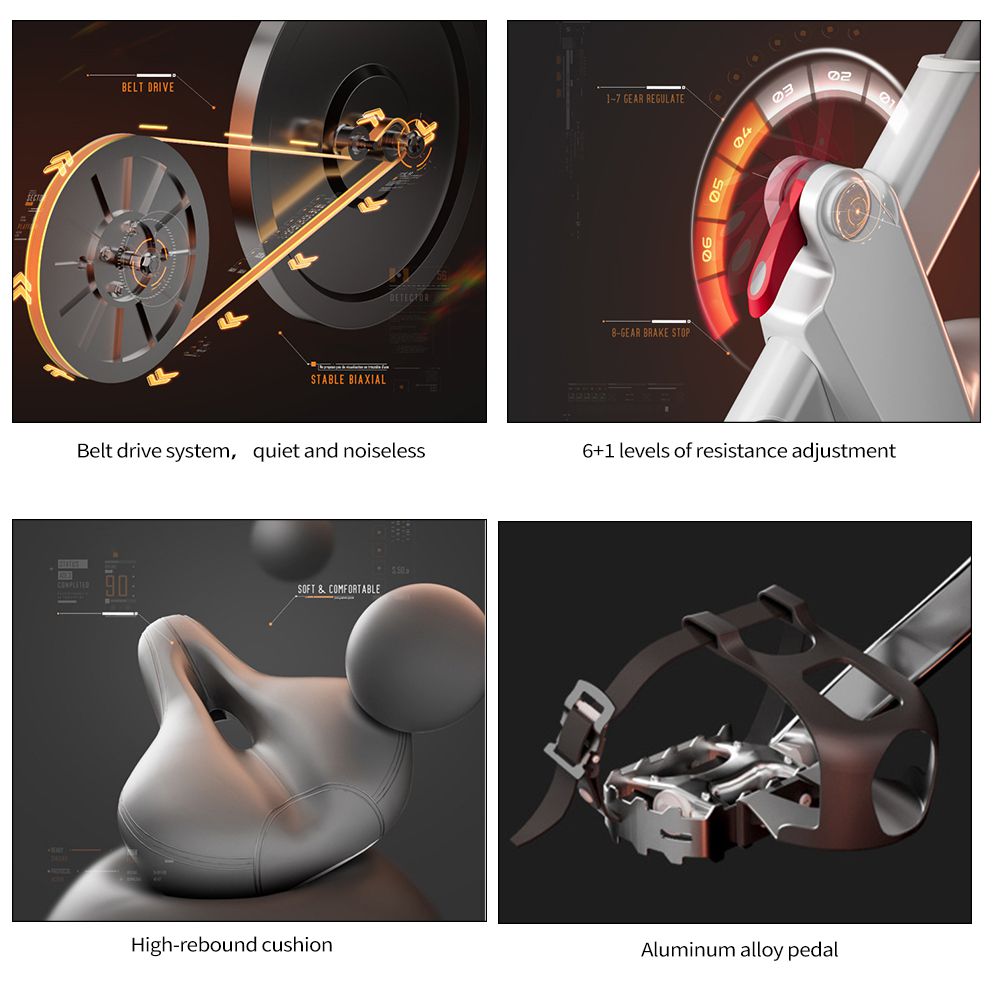 Volledig ingesloten magnetische controle spinning fiets