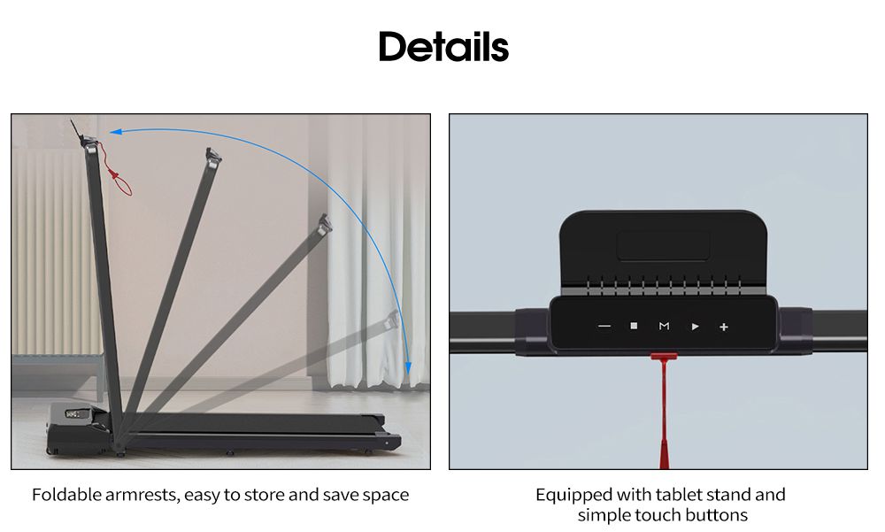 2 in 1 vouwdragende loopband