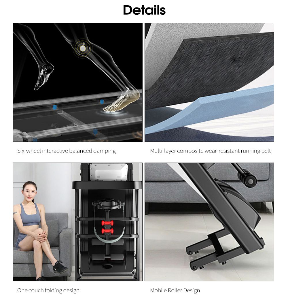 Fitness Small Folding Freadmill Huishouden Multifunctionele Mini Electric Sports Equipment Walking Machine Fitness Small Folding Freadmill Huishouden Multifunctionele Mini Electric Sports Equipment Walking Machine