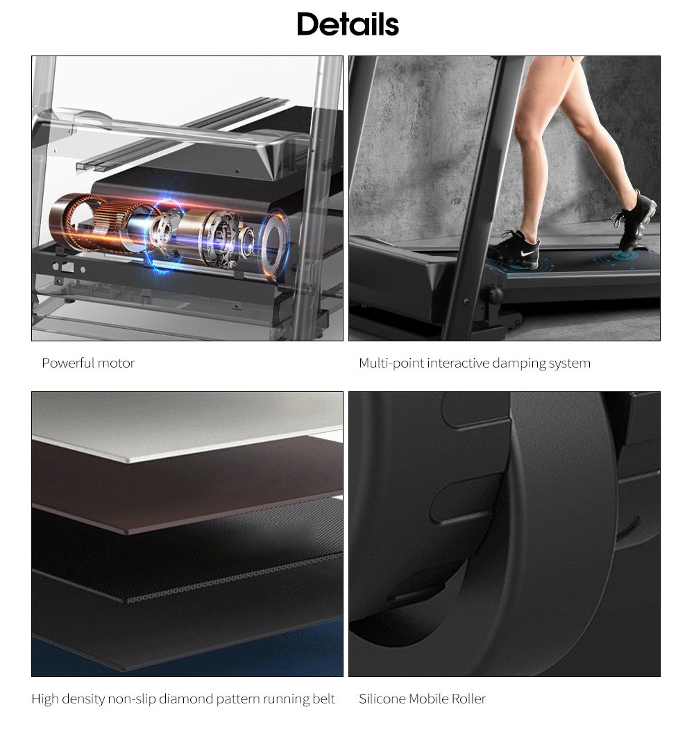Aangepast logo Elektrische gemotoriseerde loopbandloopmachine voor thuis