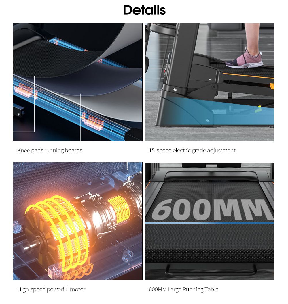 Elektronische intelligente fitness Treadmill LED -display Multifunctionele sport loopband