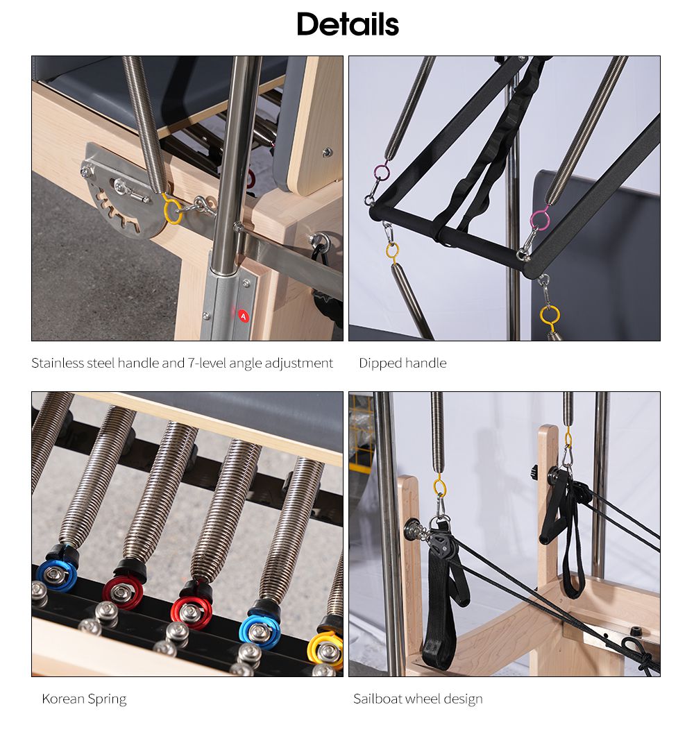 3 In 1 Maple Reformer Yoga Pilates Reformer volledige trapeze 3 In 1 Maple Reformer Yoga Pilates Reformer volledige trapeze