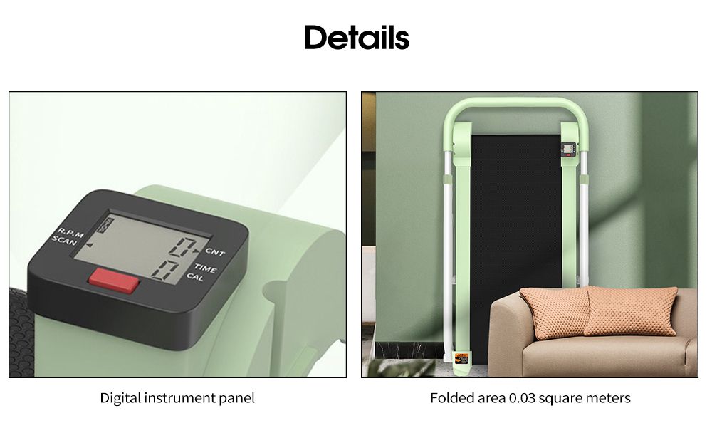 Binnenshuis ultra-quiet vouwpleed niet-aangedreven loopband