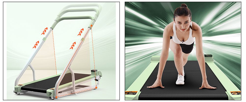 Binnenshuis ultra-quiet vouwpleed niet-aangedreven loopband