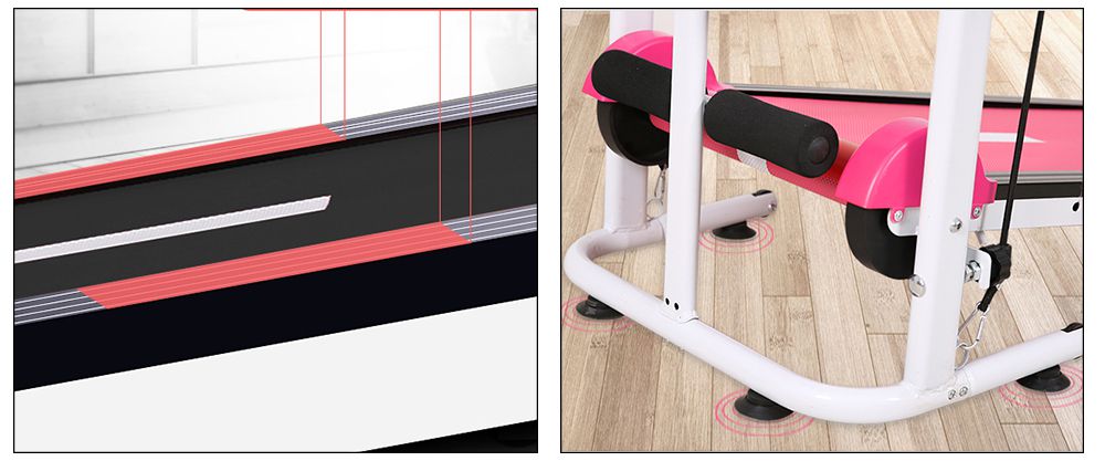 HUISHOUDEN Vouwbaar hardloopmachine Multifunctionele fitness loopband