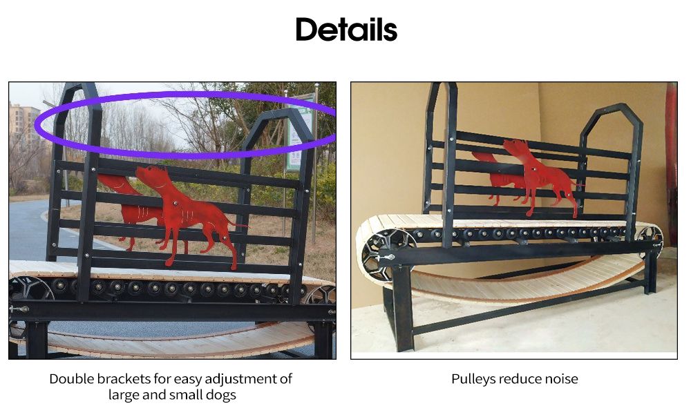 Niet-aangedreven hondenrunning machine