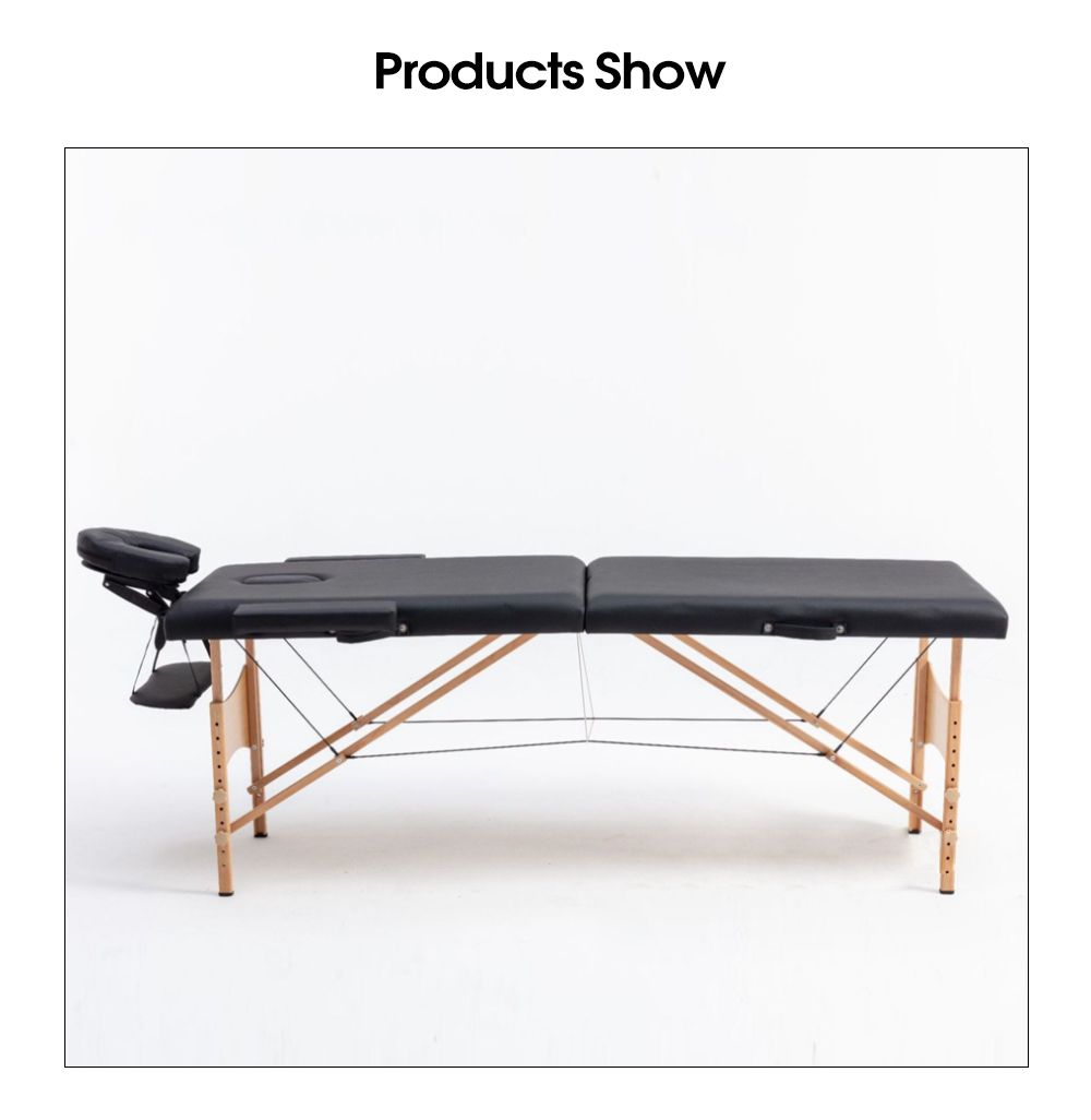 Draagbare houten massagetafel