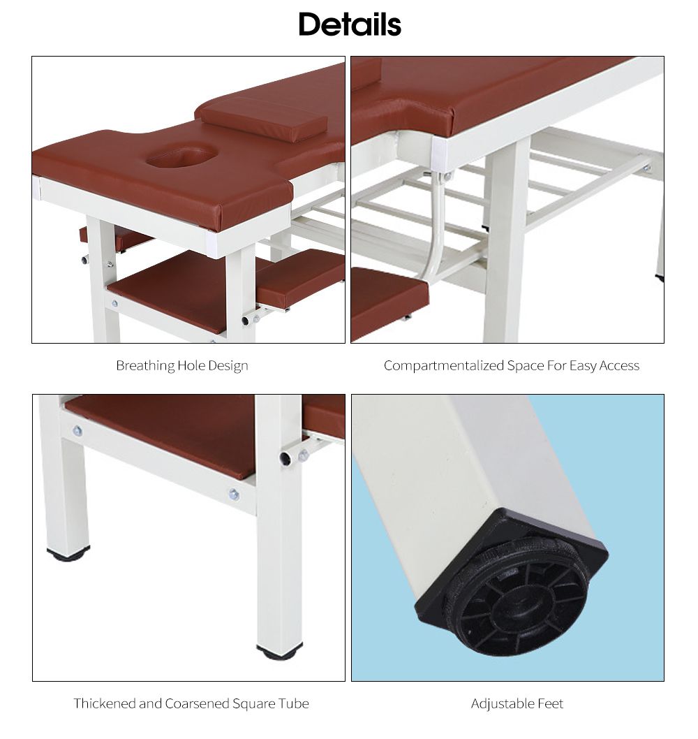 Stabiele en duurzame massagetabel Zes benen