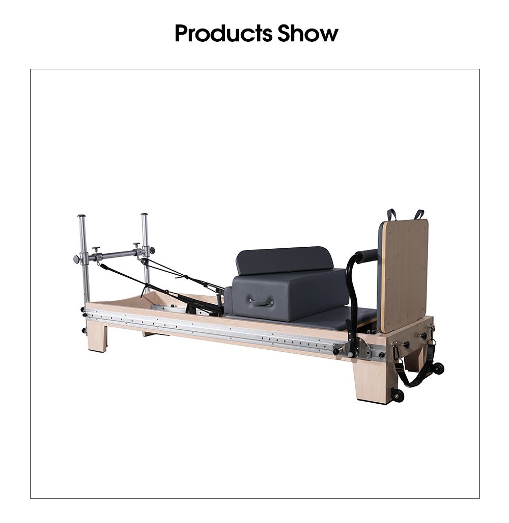 Volledig spoor Wood Pilates Reformer Bed