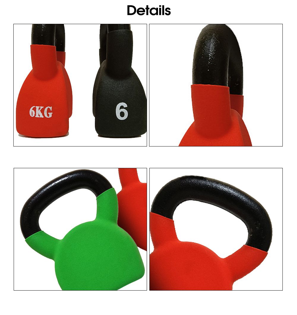 Gevormde enkele vinyl gecoate kettlebell Gevormde enkele vinyl gecoate kettlebell