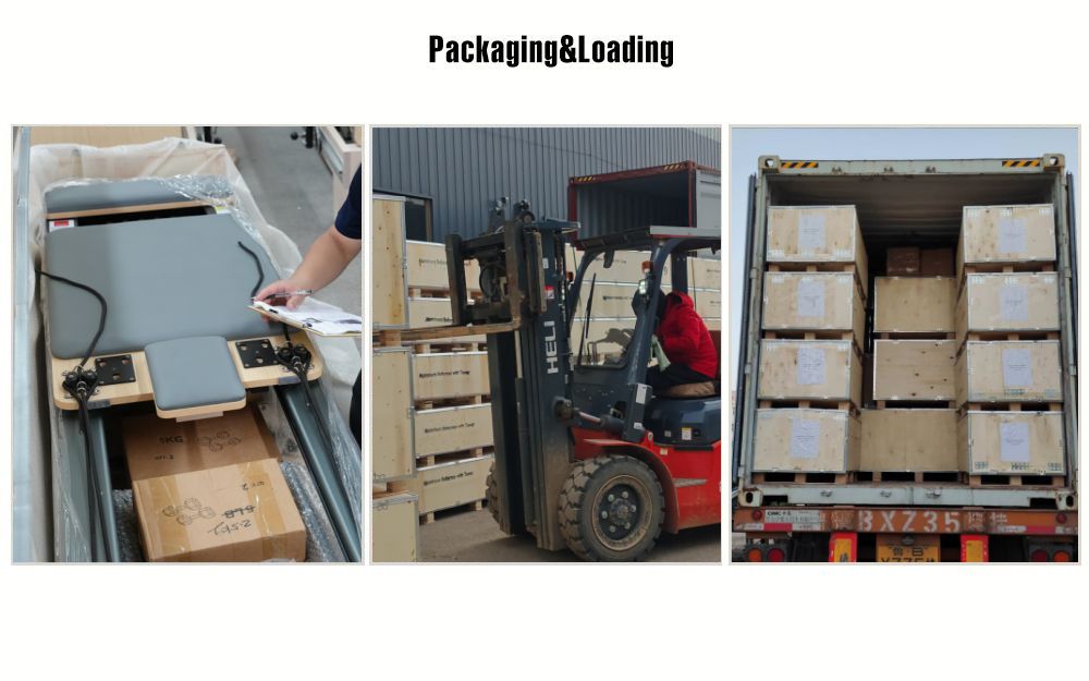 Aluminium legering semi -verhoogde Pilates Reformer Aluminium legering semi -verhoogde Pilates Reformer