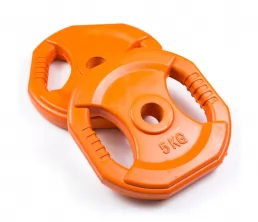 Hex Barbell gewichtplaat met 2 greepgaten