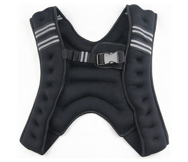 Oefen gewogen vest met reflecterende streep