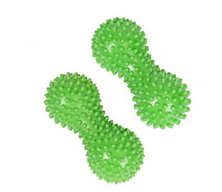 Pinda -vorm PVC dubbele massagebal twee maten