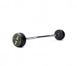 Vast stalen rubberen barbell