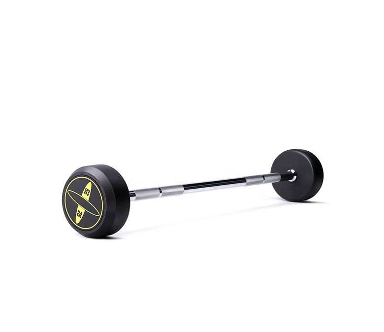 Vast stalen rubberen barbell