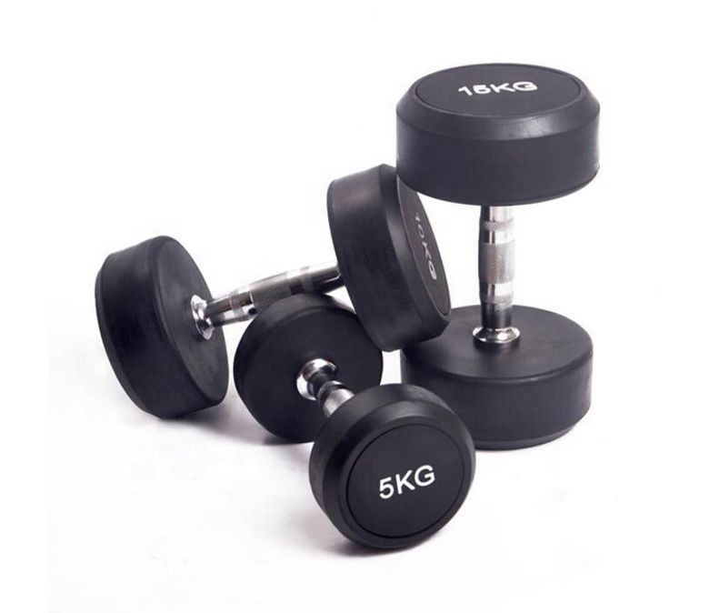 Rubberen ronde kop Dumbbell