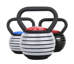 Verstelbare kettlebell gietijzer en latex