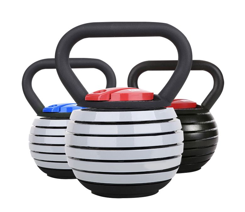 Verstelbare kettlebell gietijzer en latex
