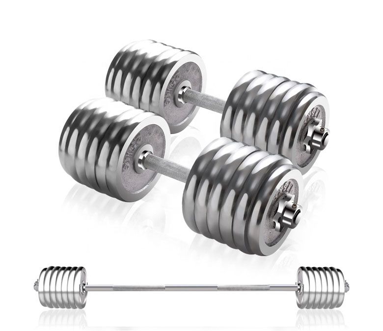 Groothandel verstelbaar gewicht staal stalen halter barbell combo set te koop