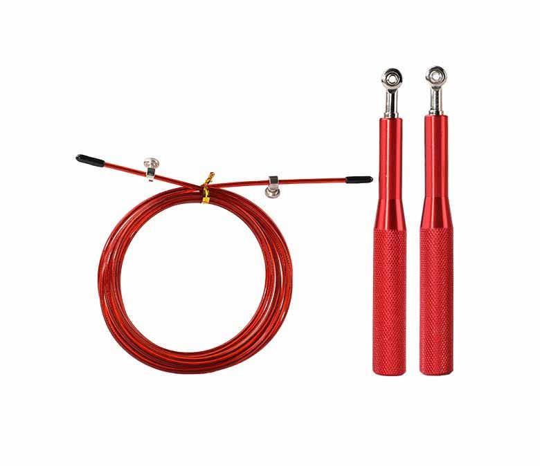 Staaldraad springtouw met al-legering handgrepen