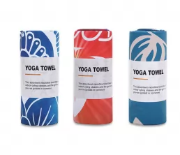 Gedrukte yoga -handdoek