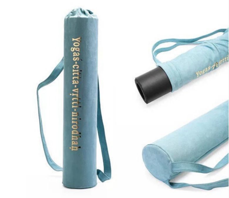 Suede mode reis yoga mat opbergtas
