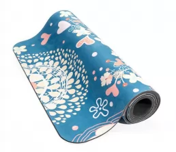 Suede rubber yoga mat