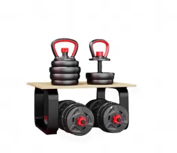 Eco-vriendelijke multifunctionele ijzers en cement Dumbbell Barbell Set met kettlebell bars