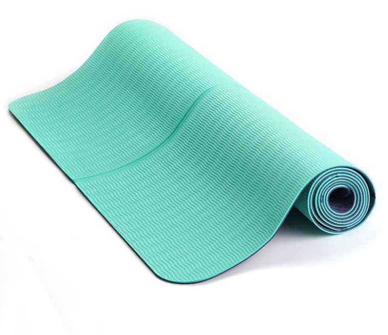 Groothandel aanbod handig opvouwbare TPE -yogamat