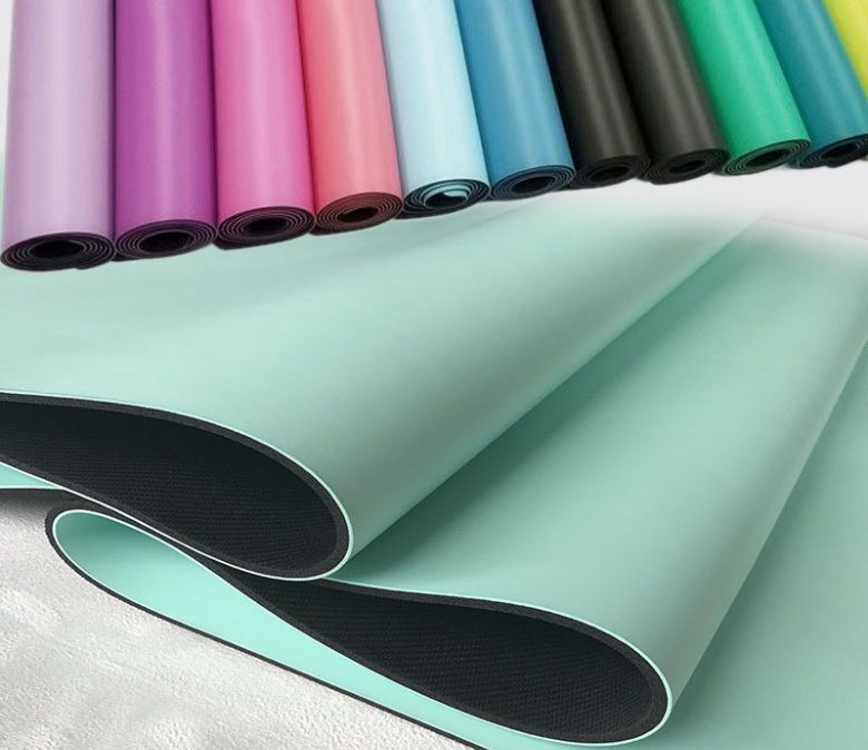 PU-rubberen yogamat met hoge dichtheid met superieure grip voor hete yoga
