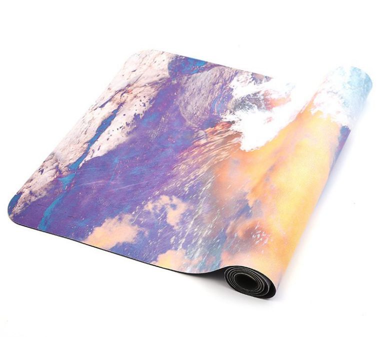 Aangepaste suede rubber yoga -trainingsmat