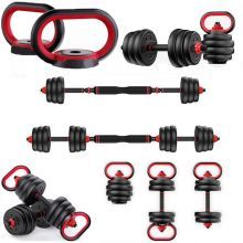 Veelzijdigheid - Groothandel 2 in 1 barbell halter set. De 2 op 1 Dumbbell Barbell -set is een innovatief stuk trainingsapparatuur dat de functies van een barbell en een halter combineert in één veelzijdige halter barbellset. Het kan worden gebruikt om te schakelen tussen barbell en halter door eenvoudige montage- en demontage -bewerkingen.