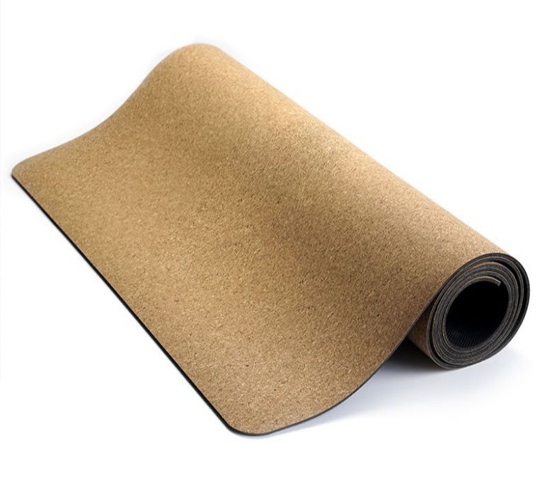 Primaire kleur kurk rubber yoga mat aangepaste groothandel