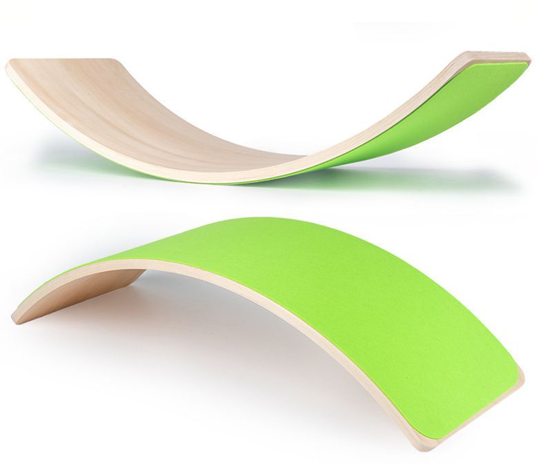 Houten gebogen bord