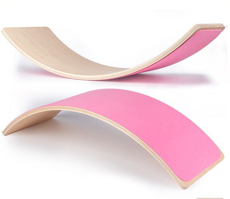 Houten gebogen bord