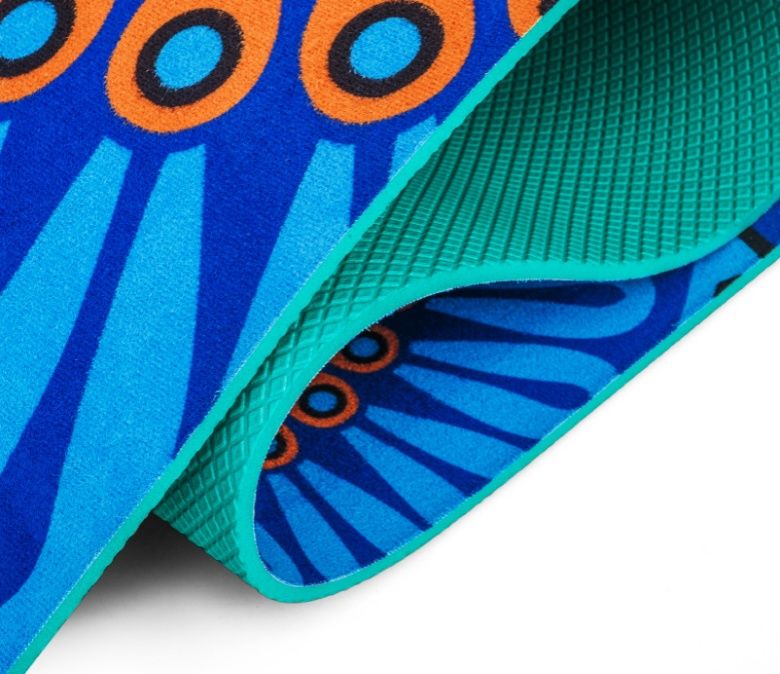 TPE Suede gedrukte yogamat van hoge kwaliteit