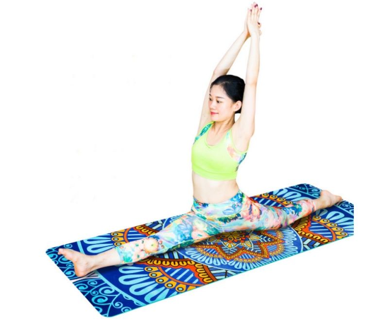 TPE Suede gedrukte yogamat van hoge kwaliteit