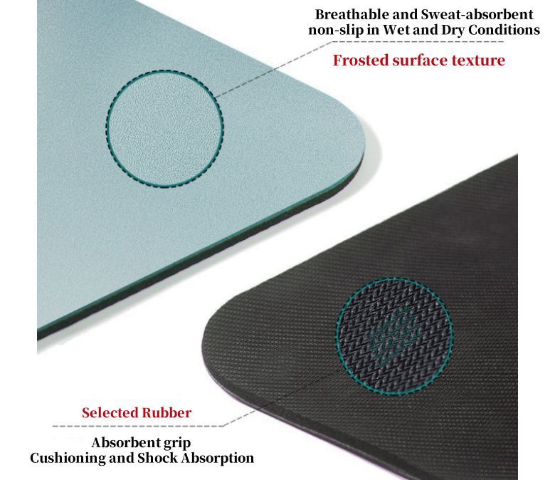 Frosted PU rubberen yogamat