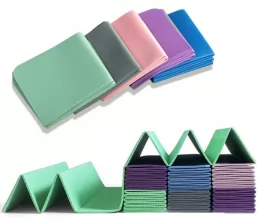 Groothandel opvouwbare dunne TPE -yogamat voor reizen