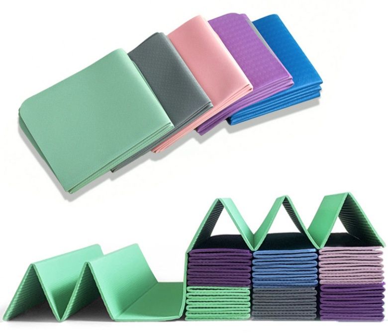 Groothandel opvouwbare dunne TPE -yogamat voor reizen