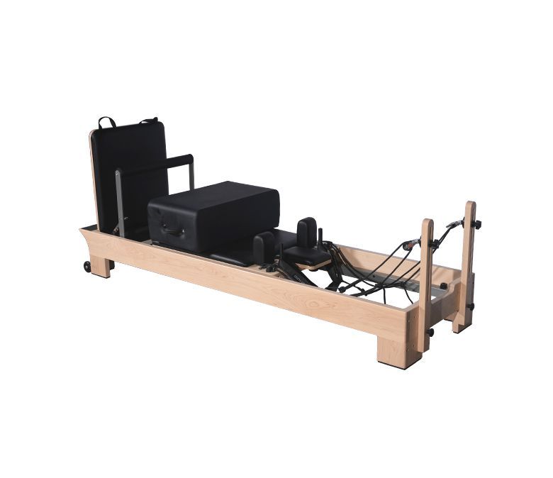 Body Training Core Bed Maple Wood Pilates Reformer Machine met binnenste voetsteunen